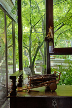 V&eacute;randa, Jardin Malik, Pl&eacute;lan le Petit, 22, C&ocirc;tes-d'Armor, France