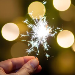 hand with sparkler