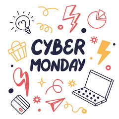 CYBER MONDAY vector illustration 