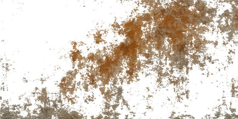 Macro texture of brown, rusty metal surface with water drops and grunge pattern