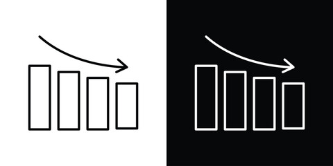 Decrease icon - stroke design. pixel perfect editable line icons