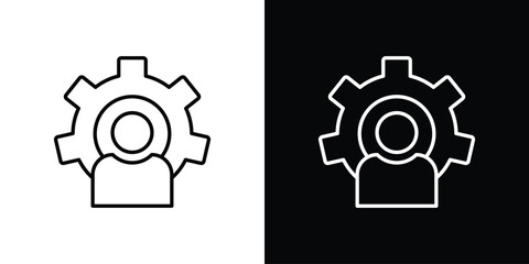 Expert icon - stroke design. pixel perfect editable line icons