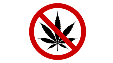 Prohibition symbol graphic in bold red against a stark backdrop, conveying restriction, denial, and boundaries for alerts, warnings, and safety regulations