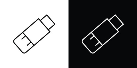 Glue stick icon - stroke design. pixel perfect editable line icons