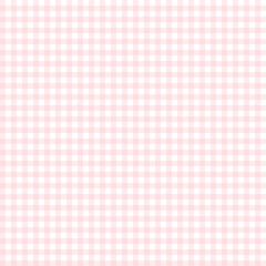 Grand millennial Coquette Pink Gingham Seamless Pattern. Vintage Pastel Checkered Background
