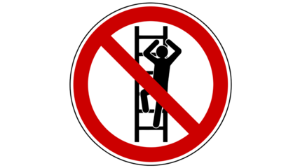 Clear red prohibition sign universally recognized for stop, forbidden, error, or ban indicating restriction and warning for safety