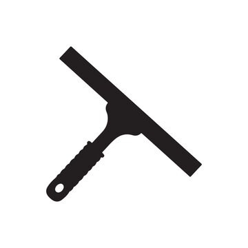 window squeegee silhouette vector flat illustration design on white background