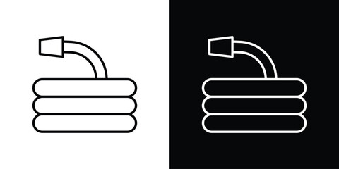 Hose icon - stroke design. pixel perfect editable line icons