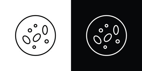 Human cells icon - stroke design. pixel perfect editable line icons