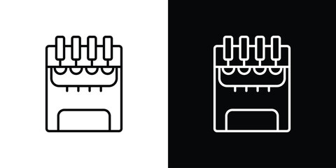 Ice cream maker icon - stroke design. pixel perfect editable line icons