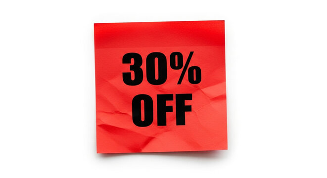 Grab incredible savings with this striking 30% off sale announcement, perfect for driving customer excitement and boosting retail profits instantly.