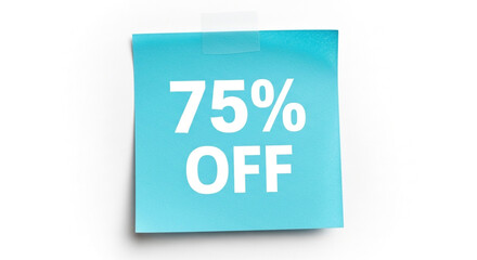 Grab incredible savings with a bold 75% off sale announcement, perfect for driving customer excitement and boosting immediate sales!