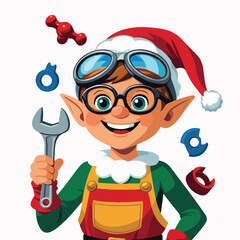Elf Inventor with Toy Workshop