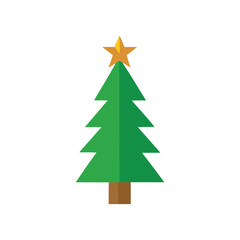 Christmas tree vector design for festive and holiday decor