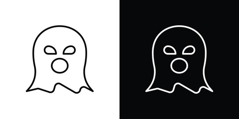 Thief icon - stroke design. pixel perfect editable line icons