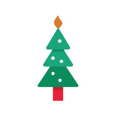 Christmas tree vector design for festive and holiday decor