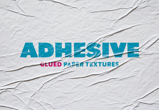 Adhesive Glued Paper Textures