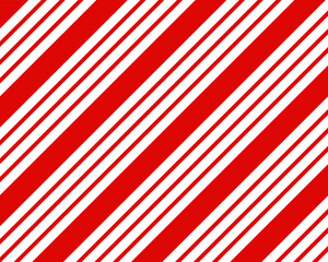 Obraz premium Red green and white Diagonal lines pattern background. Merry Christmas abstract background vector. Gift wrap paper design for holidays. Vertical stripe Christmas pattern Candy cane set.