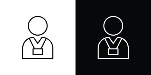 Trainer icon - stroke design. pixel perfect editable line icons