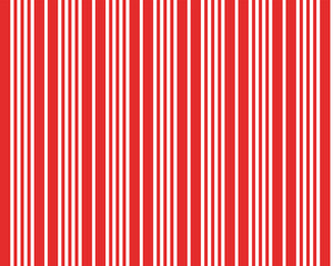 Red and white diagonal stripes seamless background vector illustration. Candy cane pattern for Christmas or New Year concept, flat lay. Stripe pattern for gift wrap, fabric pattern, textile, tile