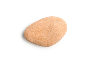 Pebble stone on white background