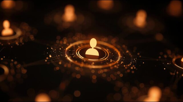 Candle and string of lights creating a cozy atmosphere representing loyalty network concept. Loyalty Network Digital Interface &ndash; Animated Video Version