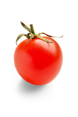 Fresh cherry tomato on white background
