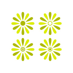 flower vector illustration for social media icons, templates, wallpaper, etc.