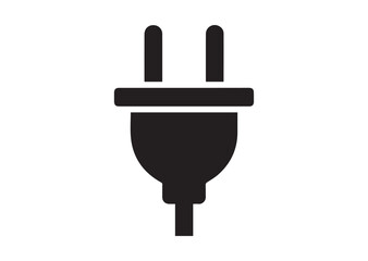 Electric plug icon, Electric plug solid vector