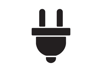 Electric plug icon, Electric plug solid vector