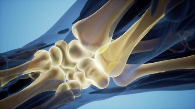 Animated Foot Bones Detailed Medical Visualization of the Human Foot Anatomy