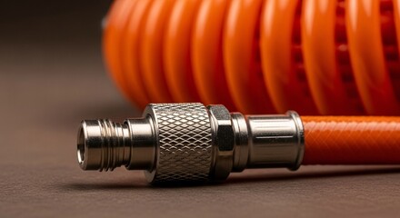 Coiled Air Hose Precision Engineering for Automotive Repair Industrial Applications Manufacturing Pneumatic Systems Power Tools Workshop Equipment Mechanical Parts  Assembly