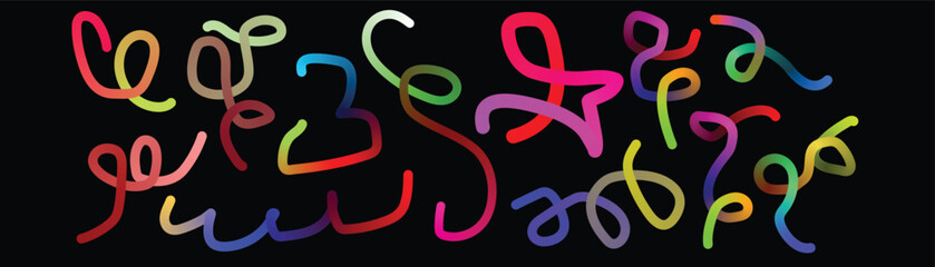 Fun colorful seamless pattern. Creative doodle abstract style art background for kids. Trendy texture design with contemporary basic shapes. Vector