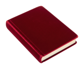 Exploring a velvet-bound book home library still life cozy isolated on transparent background