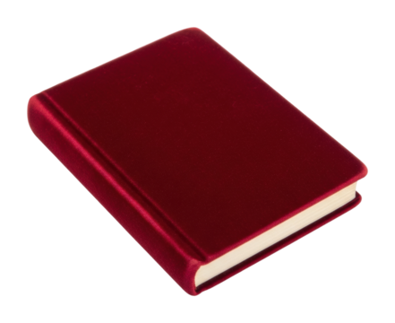 Exploring a velvet-bound book home library still life cozy isolated on transparent background