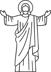 Resurrection of Jesus vector illustration 