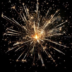 Fototapeta premium Firework burst fireworks backgrounds outdoors.