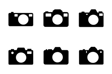 silhouette of  camera, ready for photo shooting