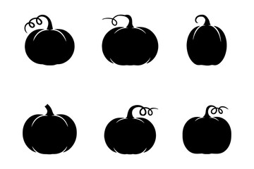 silhouette of pumpkins, perfect for fall season 