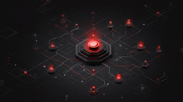 a futuristic, clean, and professional infographic-style illustration that represents Qognix Core, an AI system that translates natural language instructions into executable autonomy for robots
