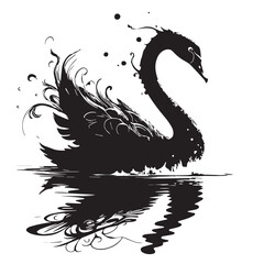 Black Halftone Pattern Silhouette Vector, High Quality Illustration on White Background