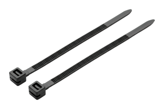 Cable ties used in various applications workshop product isolated on transparent background
