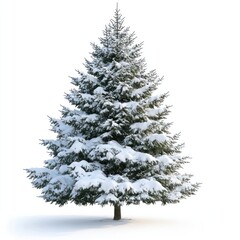 Fototapeta premium Real Christmas tree decoration christmas snow.