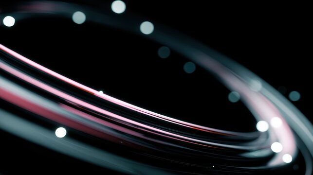 Digital globe processing data with AI connections in black tech lab - Powered by Adobe