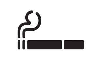 Cigarette icon, Cigarette solid vector