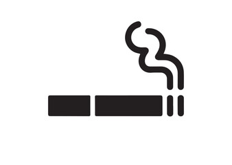 Cigarette icon, Cigarette solid vector