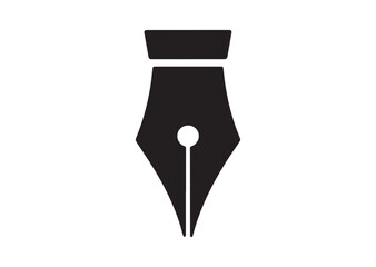 Fountain Pen Nib icon, Fountain Pen Nib solid vector