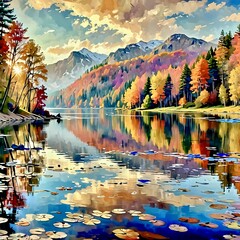 reflection in the lake