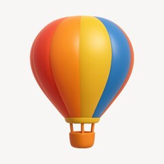 Fototapeta premium Colorful 3D hot air balloon.
