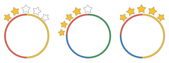 Google customer review icon, rating symbol vector, star review illustration, feedback and testimonial graphic